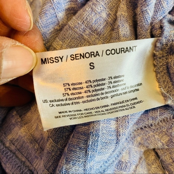 William Rast Ribbed Lace-Up Front Top - Picture 5 of 6